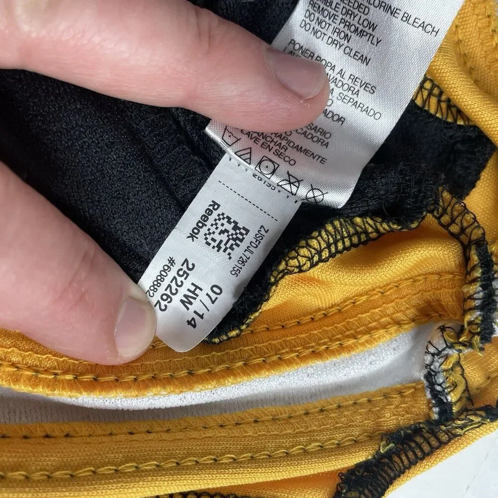 Torey Krug Boston Bruins Hockey Jersey, Youth L/XL, #47 Reebok, Yellow/Black - Picture 5 of 8